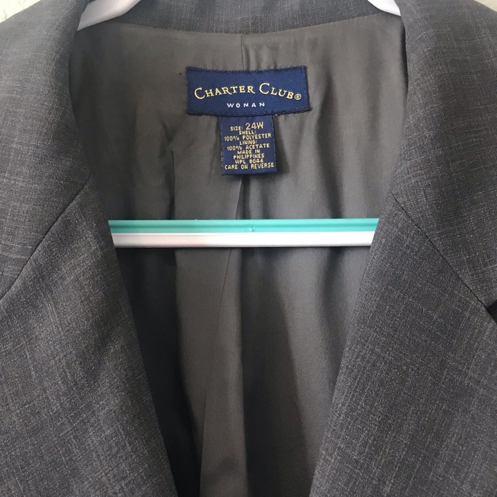 Grey Midi Overcoat/Suiting Jacket - image 8